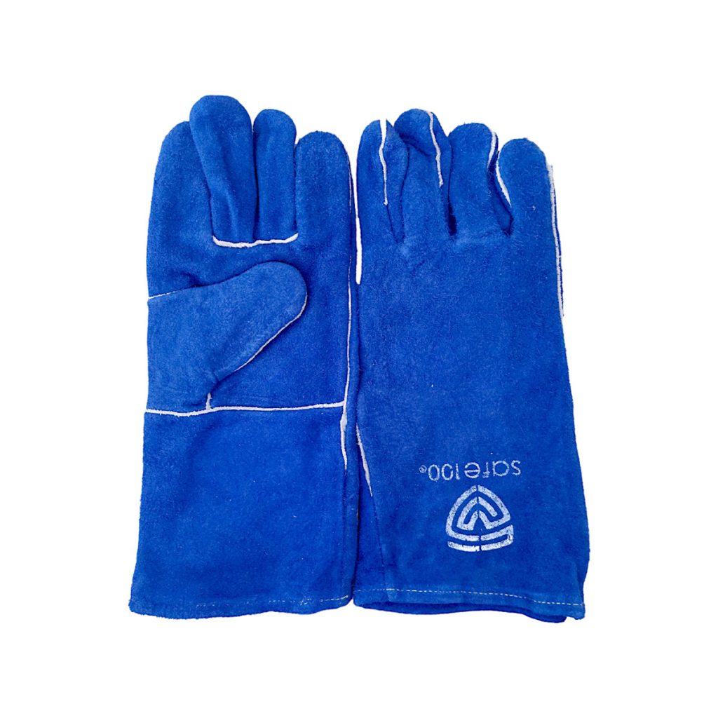 Guante Soldador Azul Hilo Kevlar Hm Industriales En Soldadura